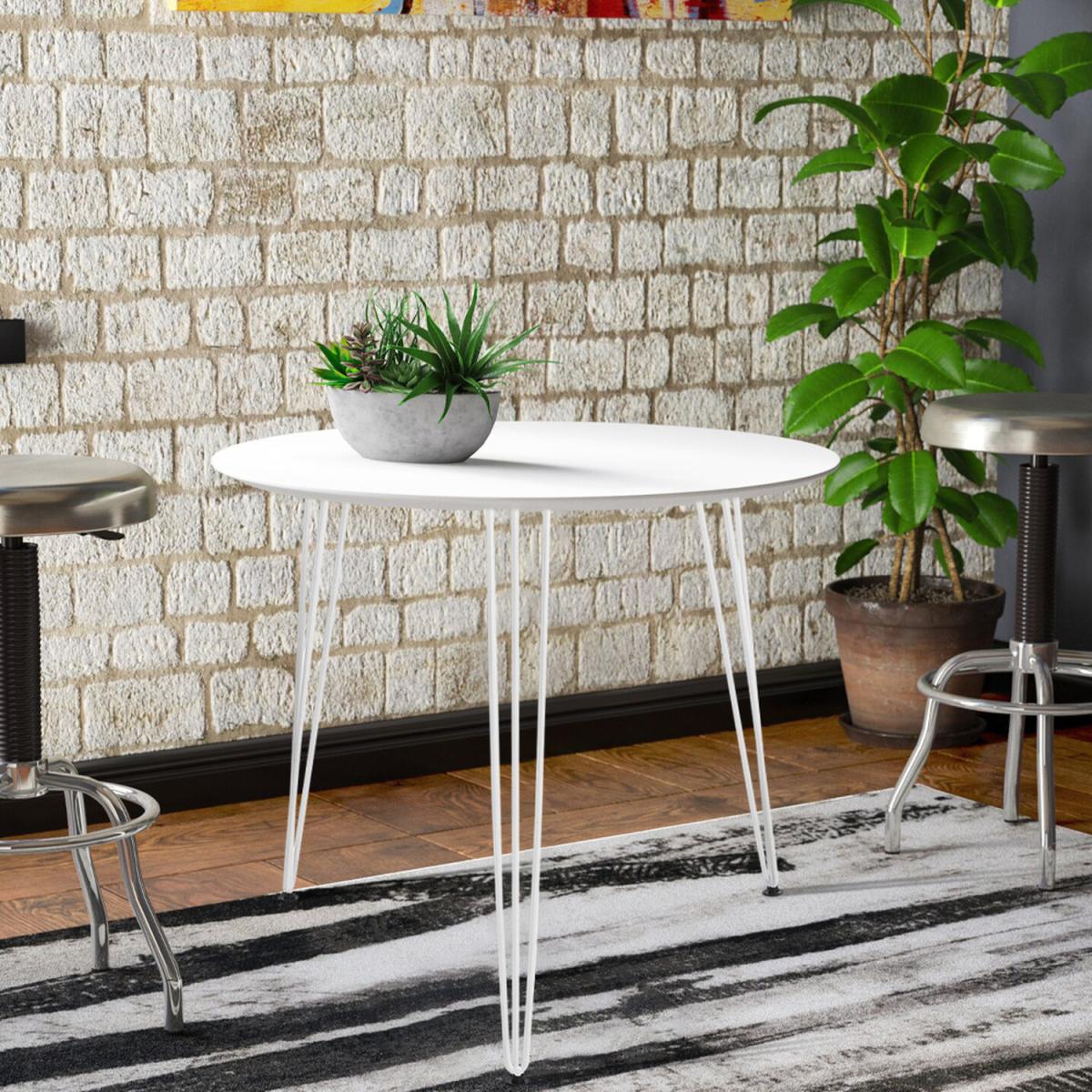 Solid Dining Table  - White / Round – image 9