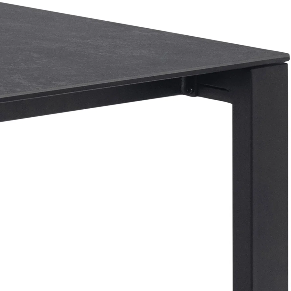 Brentford Matt Black Ceramic Dining Table - Black – image 2