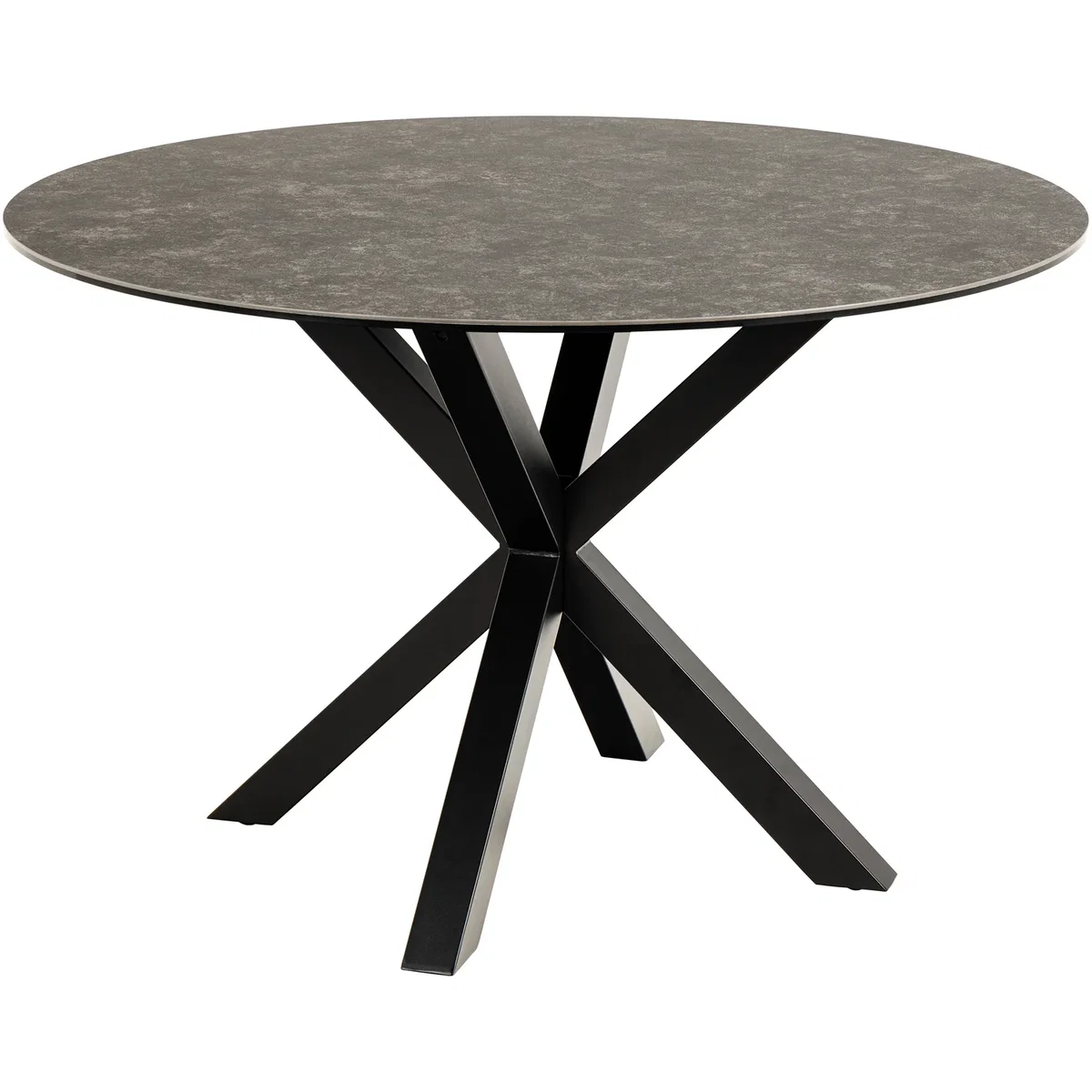 Heaven Round Dining Table with Ceramic Black Top - Black – image 3
