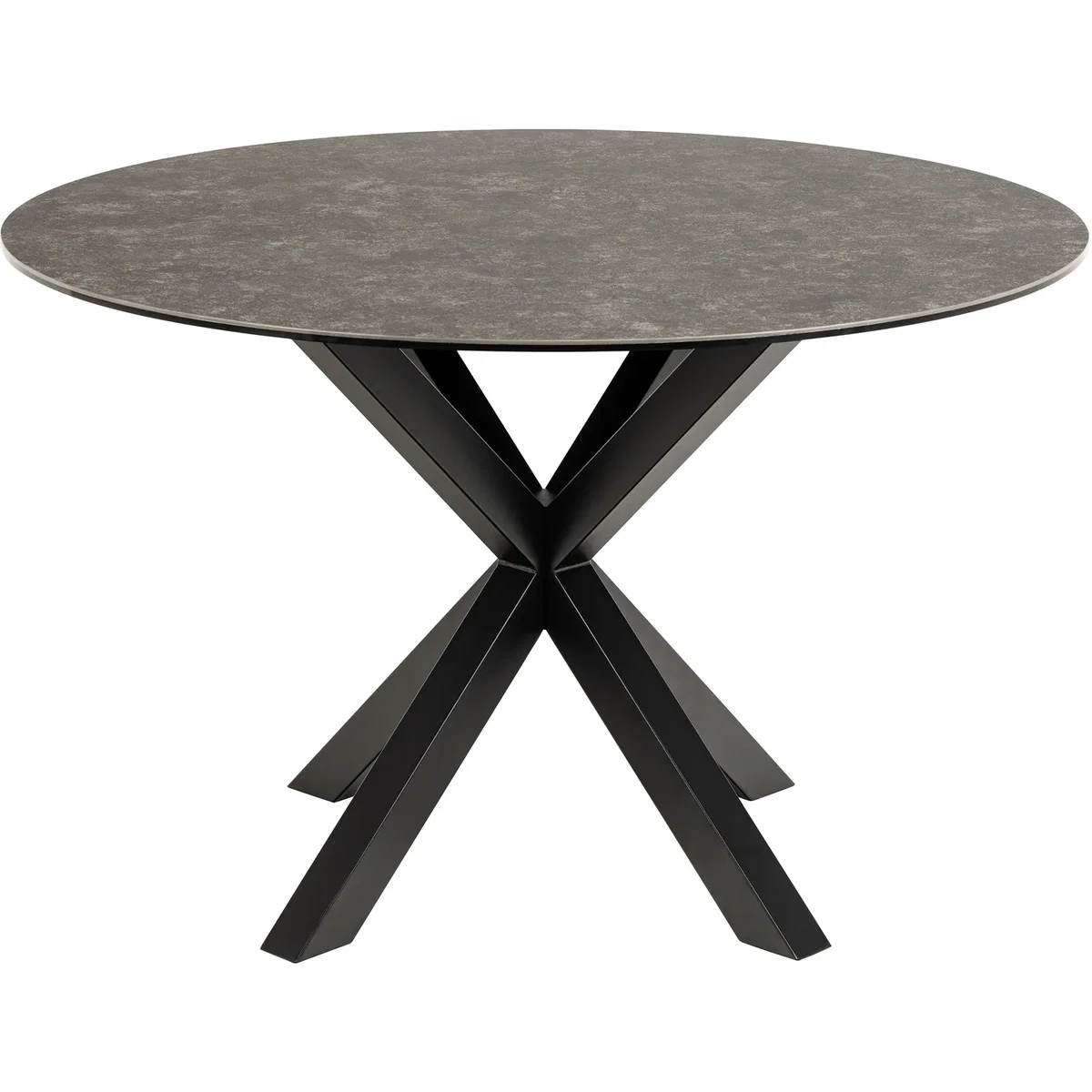 Heaven Round Dining Table with Ceramic Black Top - Black – image 4