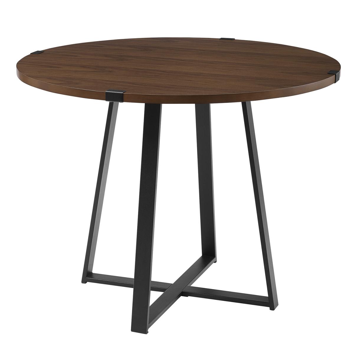 Toronto Round Dining Table - Dark Walnut – image 2
