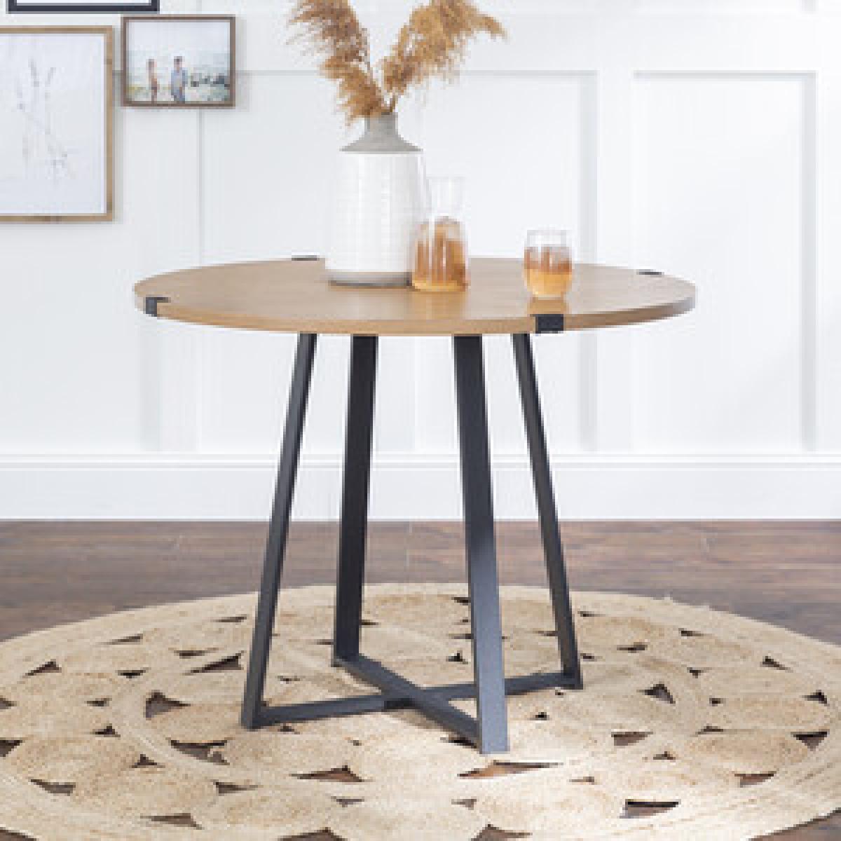 Toronto Round Dining Table - Dark Walnut – image 7