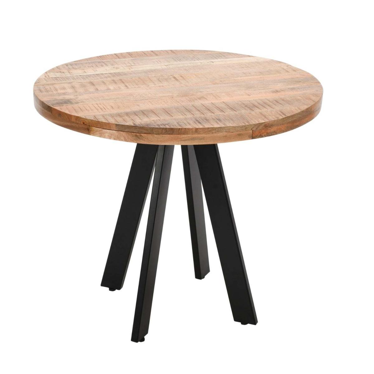 Merlin Mango Wooden 4 Seater Round Dining Table - Brown – image 3