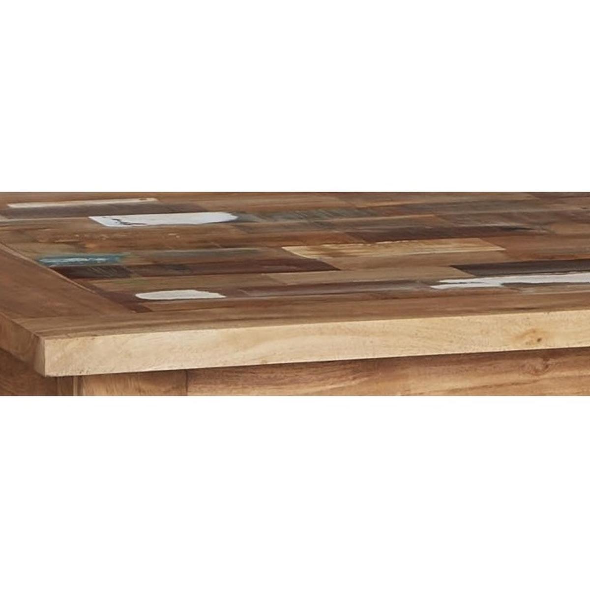 Reclaimed Boat Large Dining Table - Multicolour – image 3