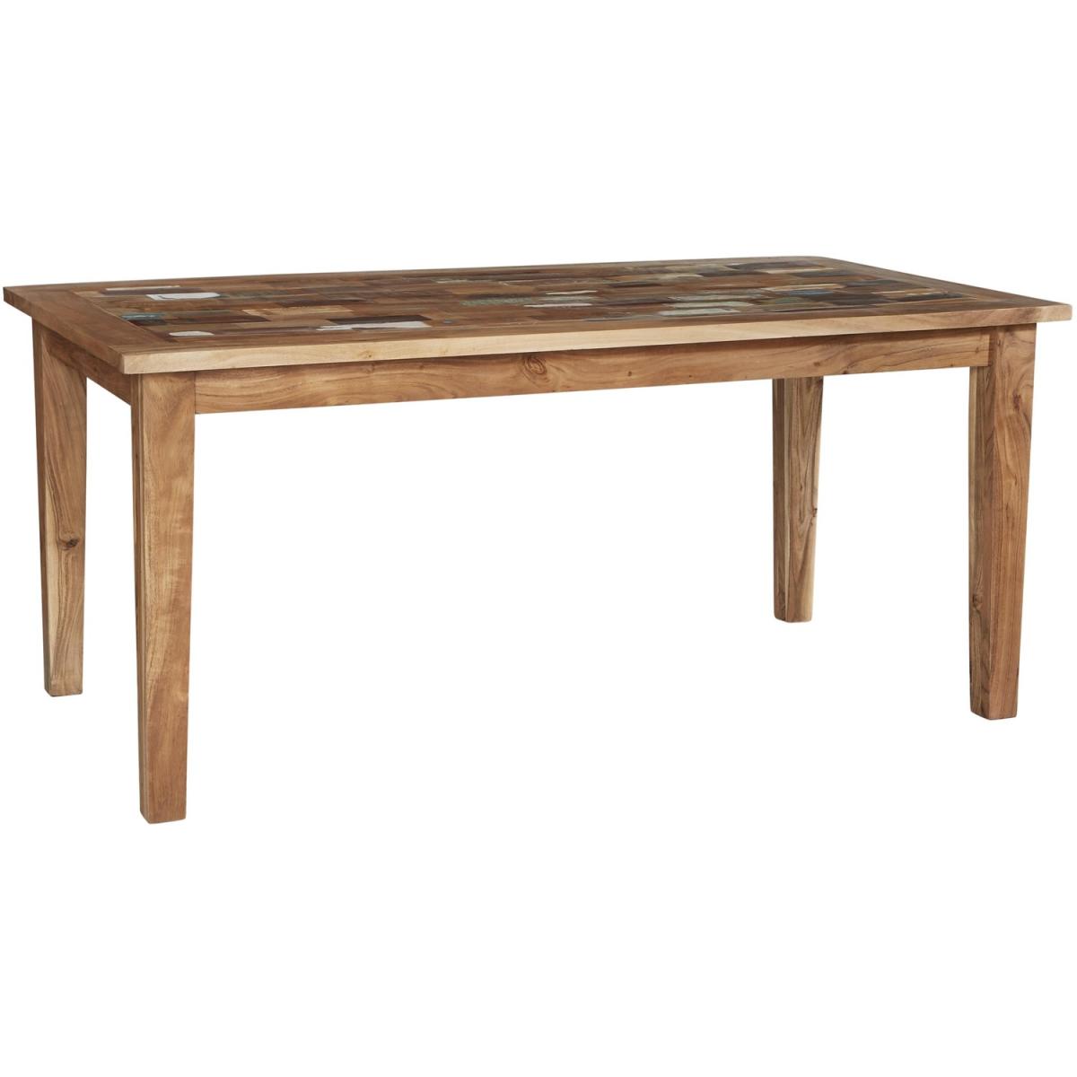Reclaimed Boat Large Dining Table - Multicolour – image 4