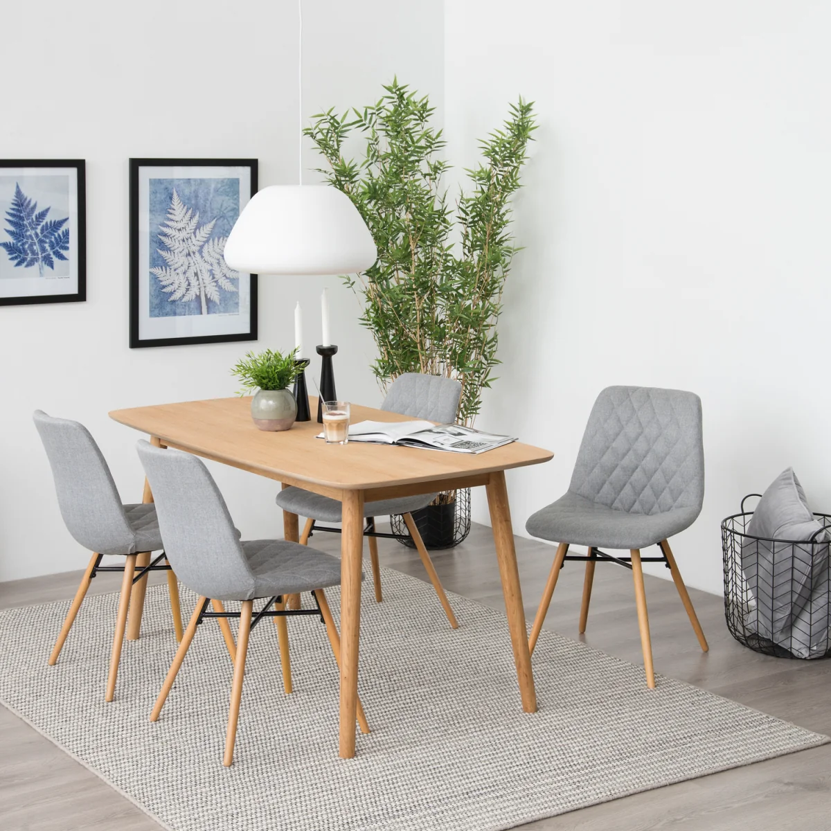 Nagano Rectangular Dining Table in Oak 150x80cm - Oak – image 6
