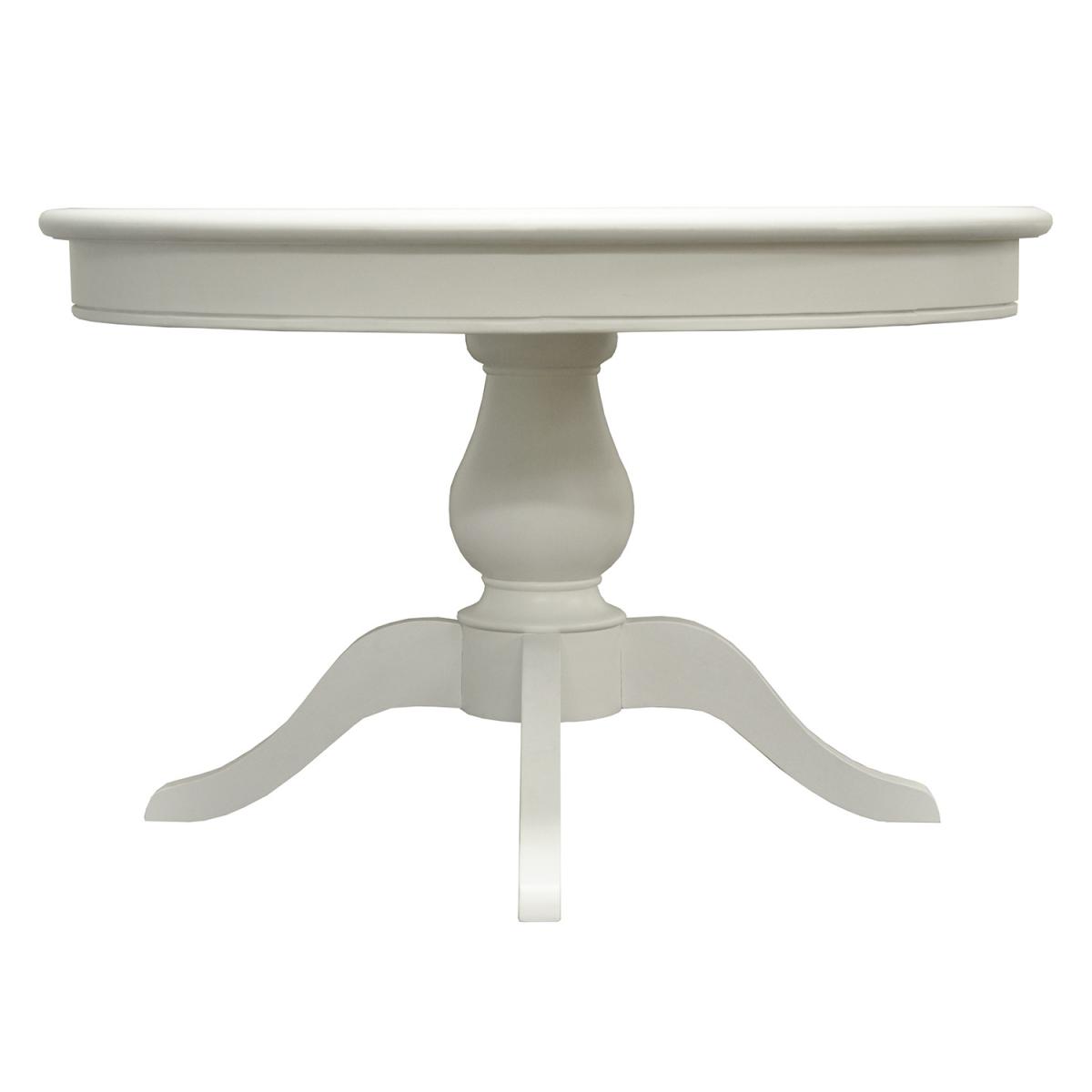 Classic Round Dining Table - Antique White – image 2