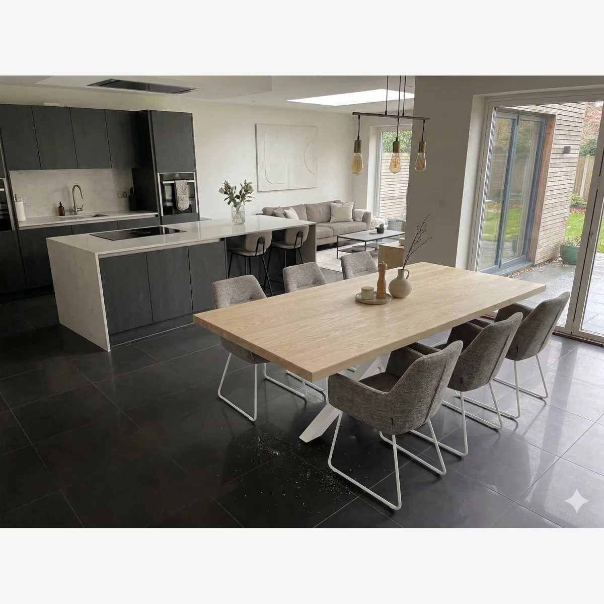 Scandinavian Style Natural Ash Dining Table