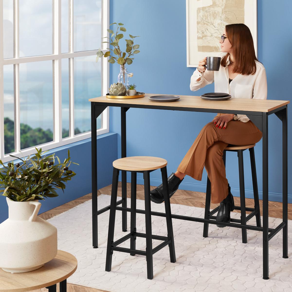 Kerry Dining Table - Industrial Dark
