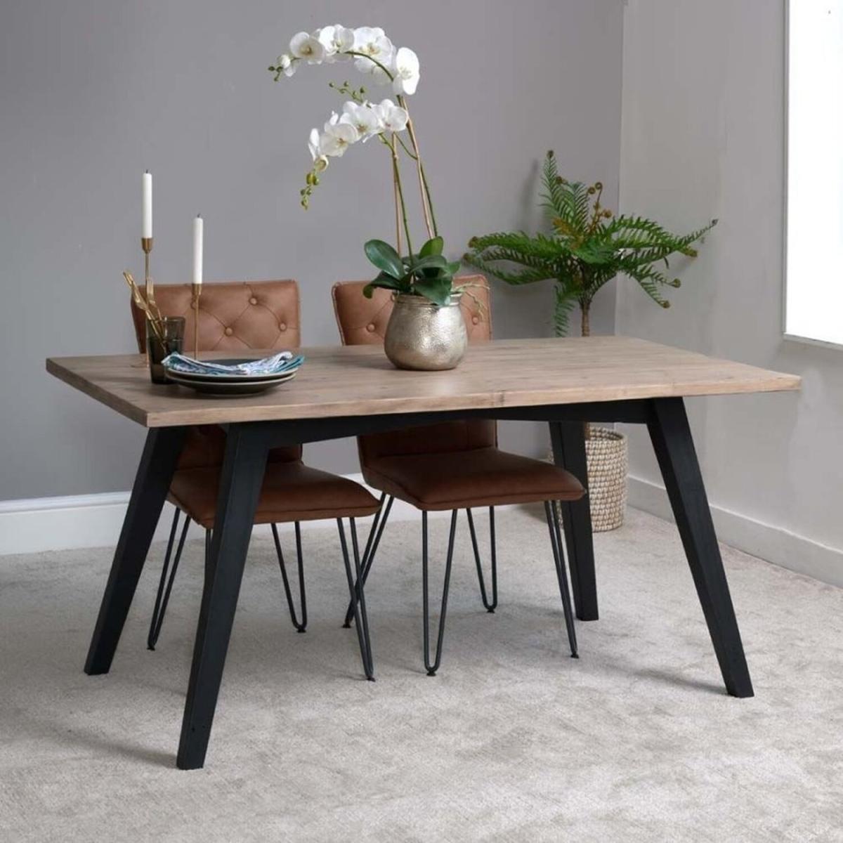 Reclaimed Dining Table 160cm - Brown – image 1