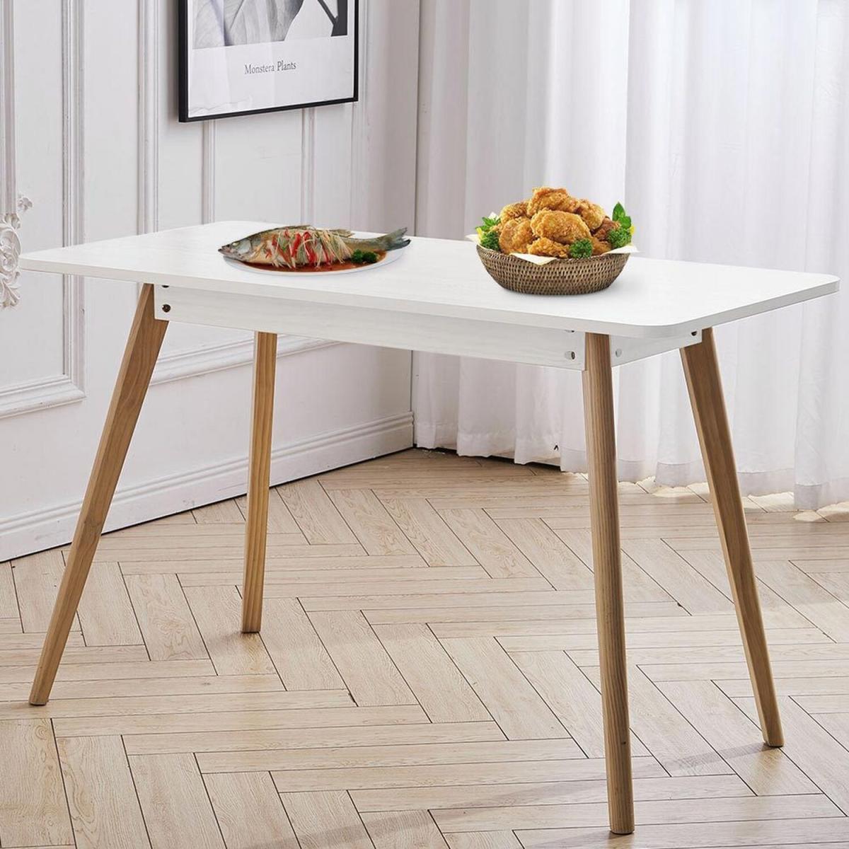 Rectangular Dining Room Table - Light Brown / 60cm – image 7