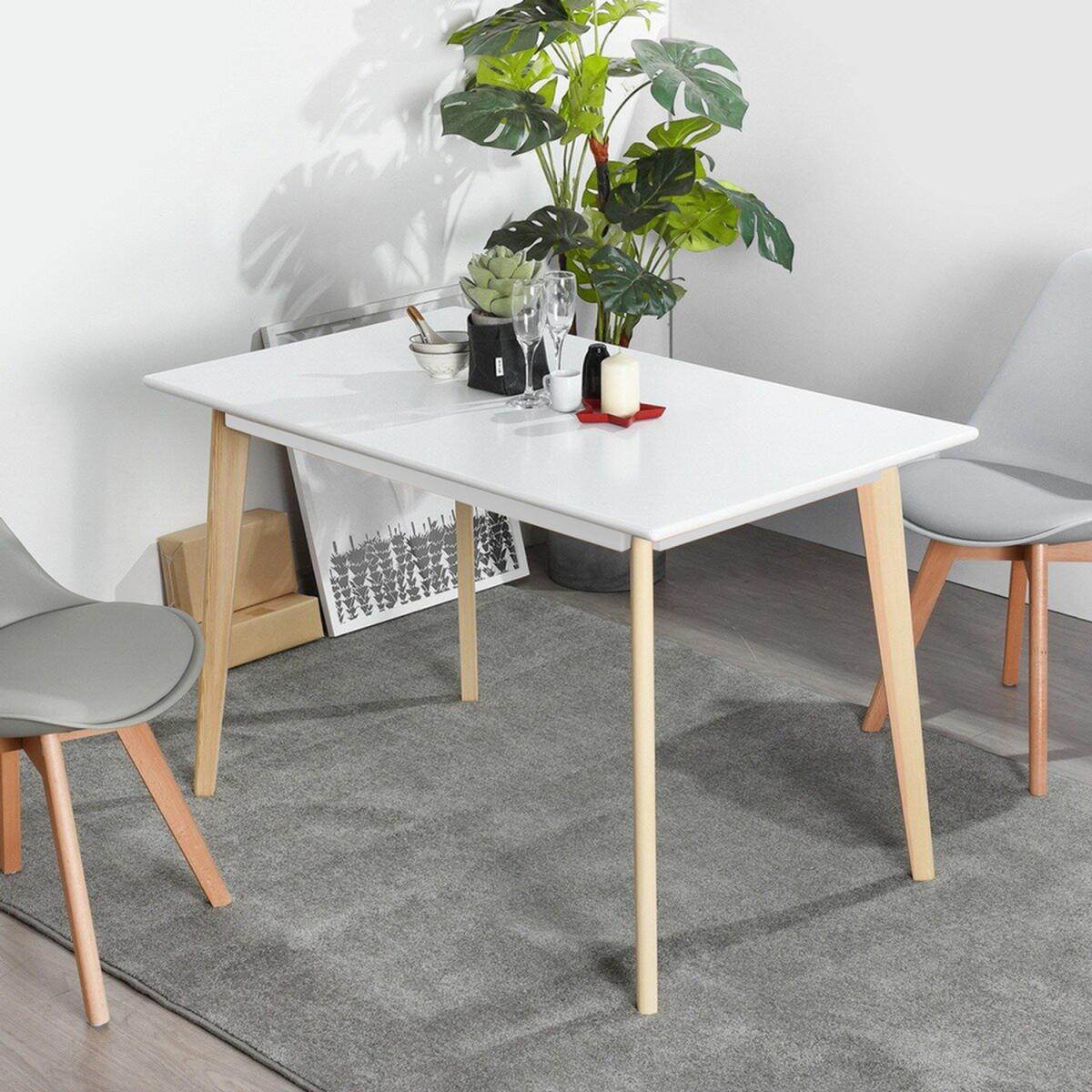 Rectangular Dining Room Table - Light Brown / 60cm – image 8