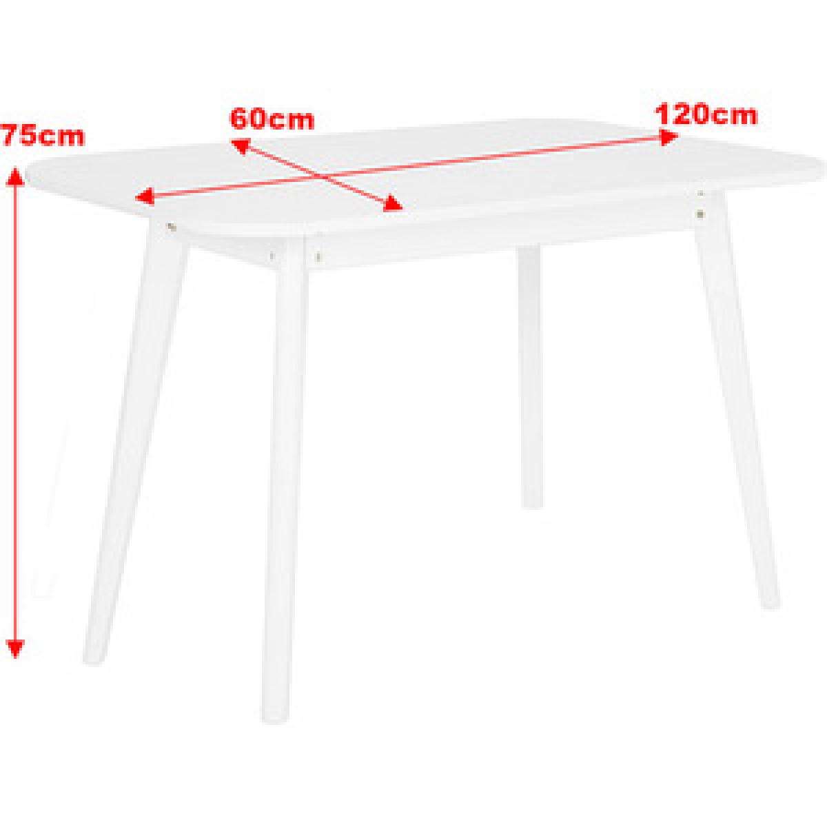 Rectangular Dining Room Table - Light Brown / 60cm – image 10