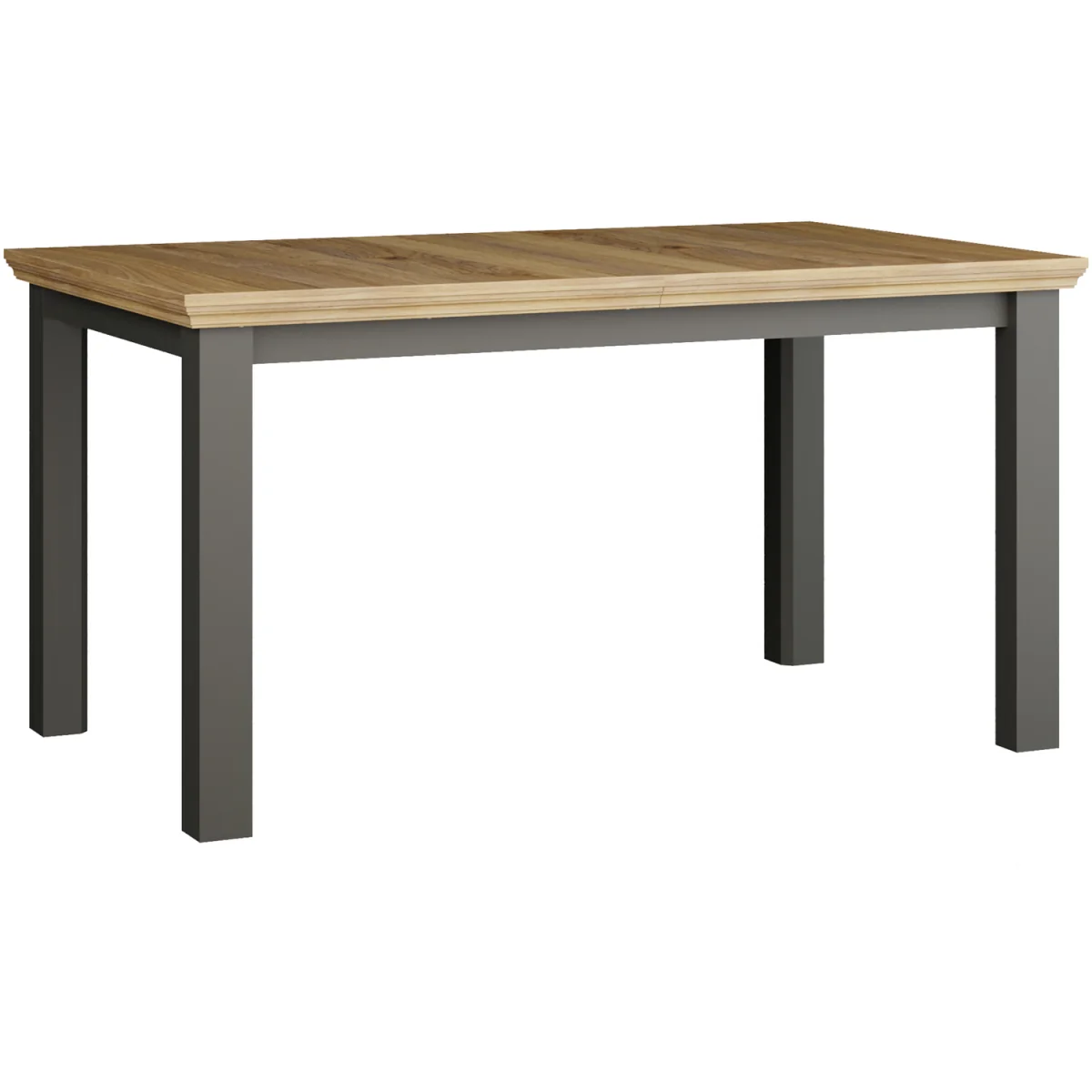 Pontypool Rectangular Dining Table - Wolfram Grey and Mauvella Oak – image 3