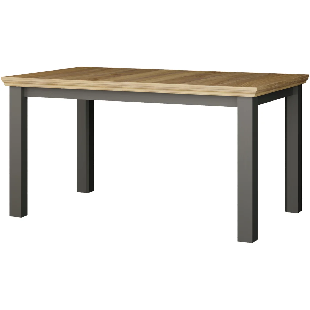 Pontypool Rectangular Dining Table - Wolfram Grey and Mauvella Oak – image 4
