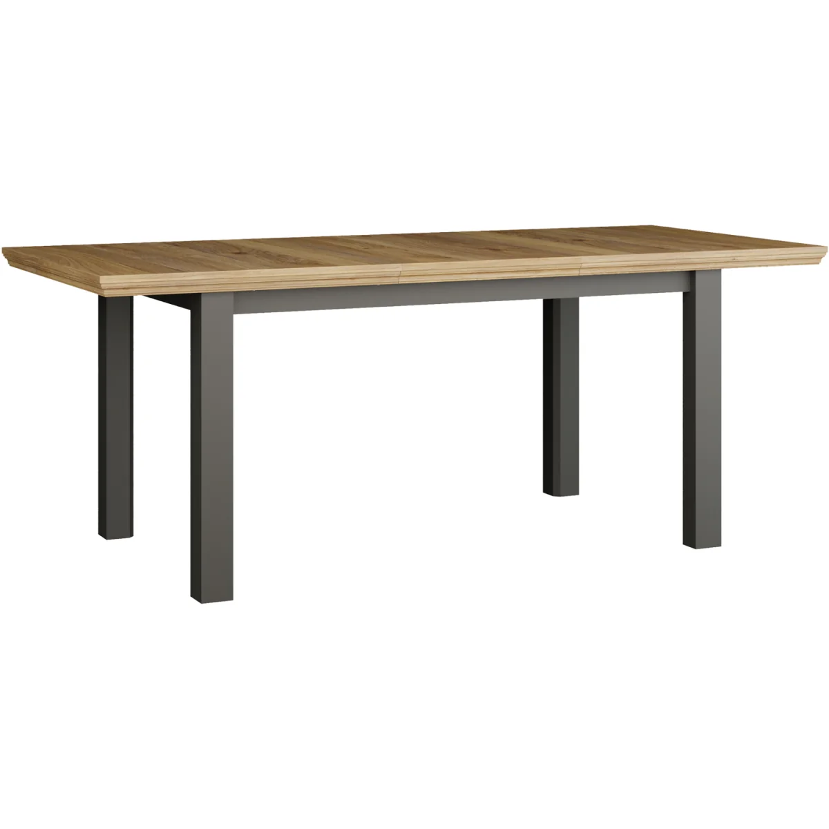 Pontypool Rectangular Dining Table - Wolfram Grey and Mauvella Oak – image 5