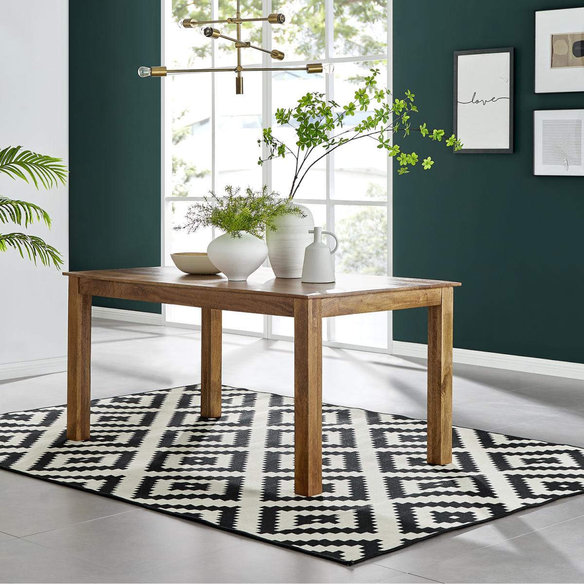 Anders Honey Shade Mango Wood 6 Seat Dining Table - Honey – image 1