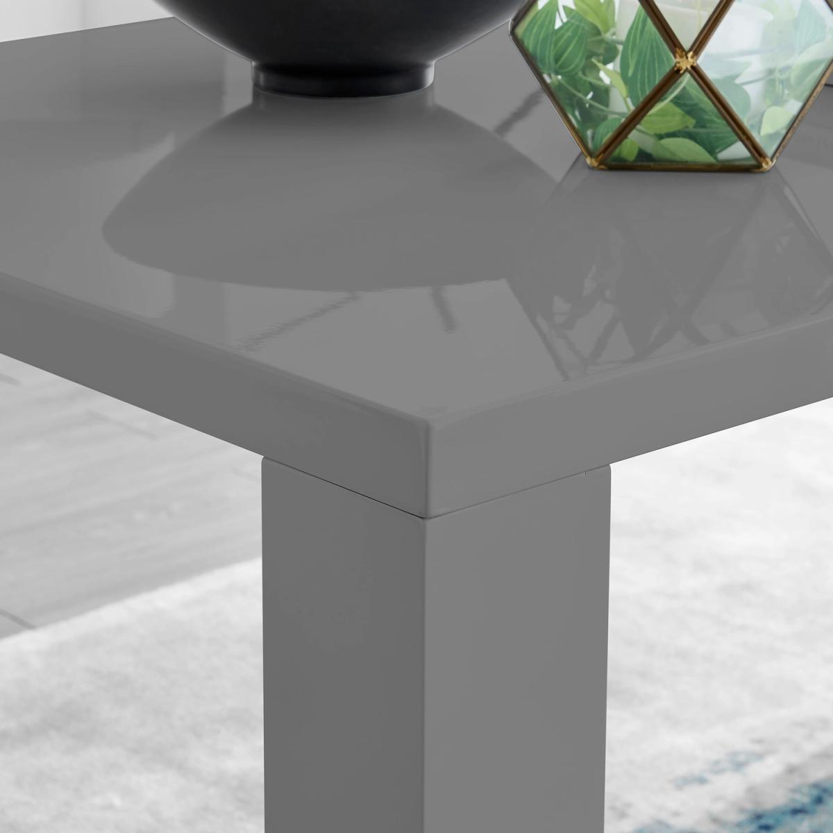 Pivero 4 Seat Modern High Gloss Dining Table - Black – image 3