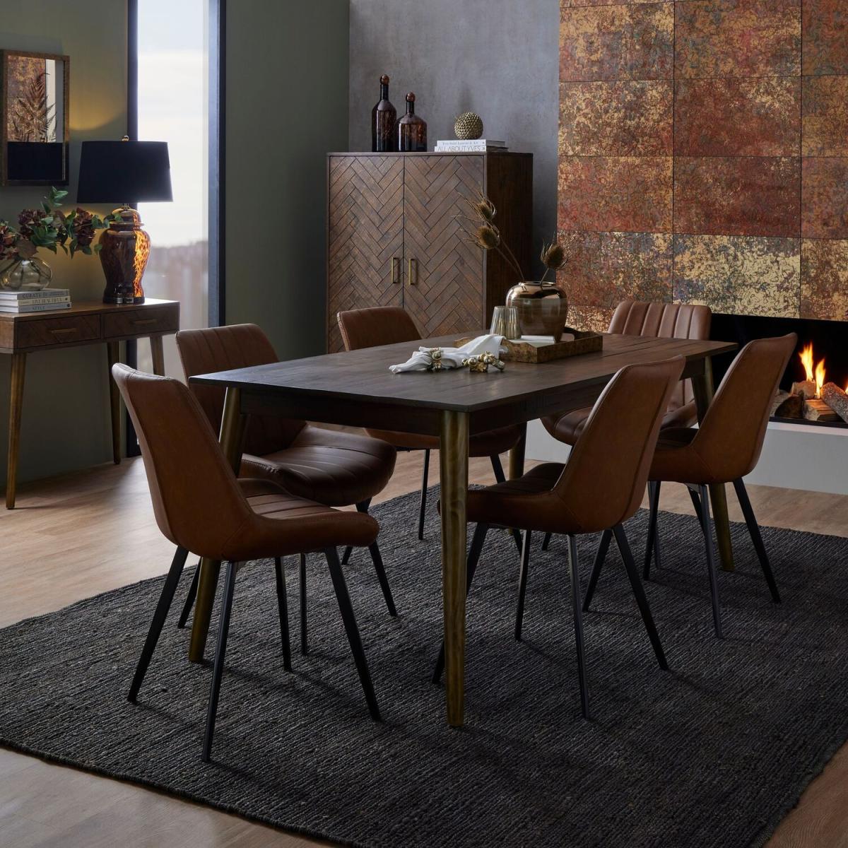 Havana Dining Table Elegant Furniture - Brown – image 4