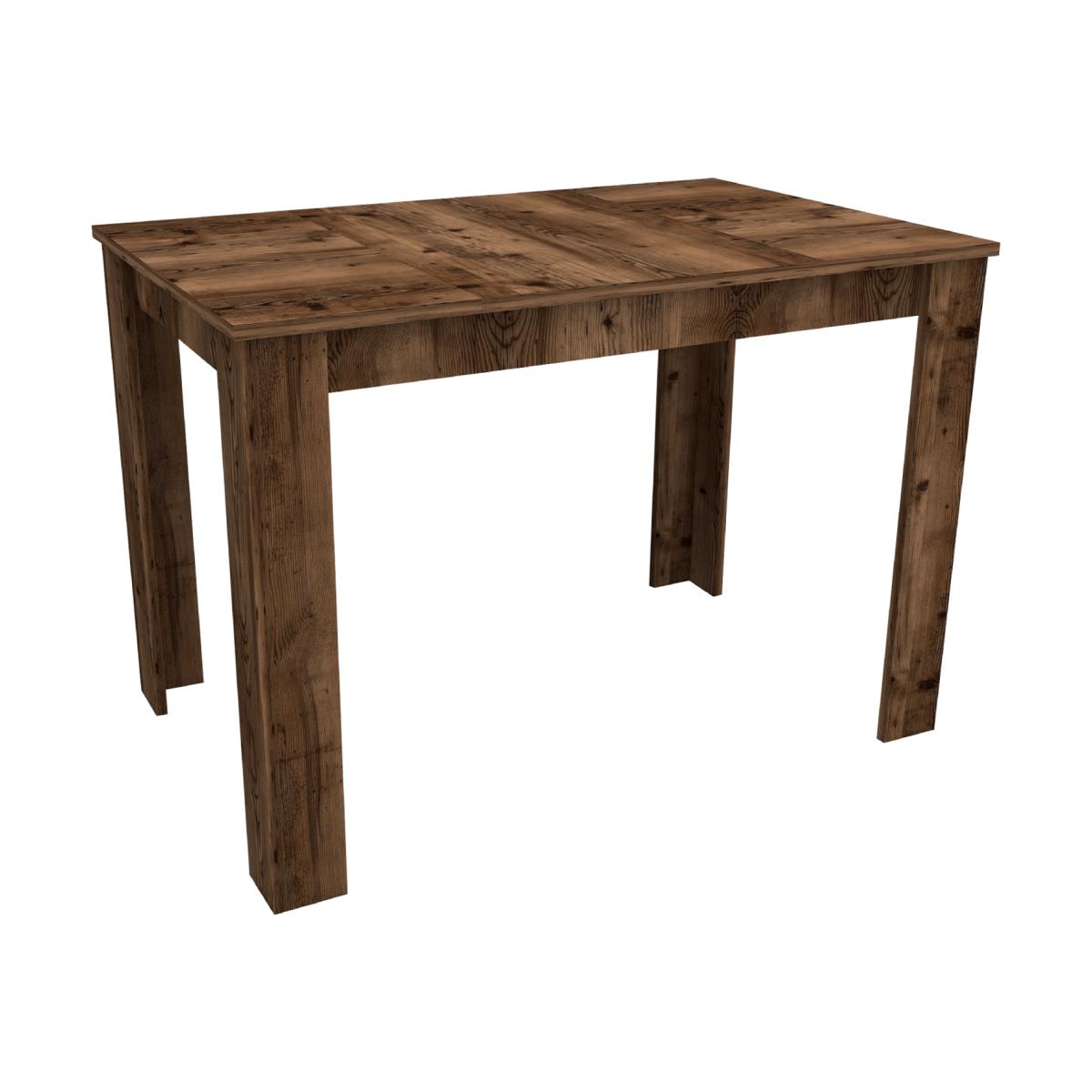Dennis 110 cm 4 Person Dining Table - Light Walnut – image 1