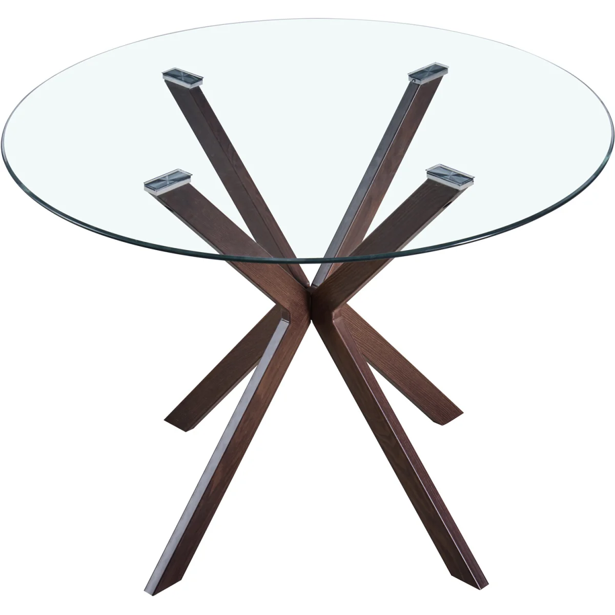Kendall Round Glass Dining Table – image 2