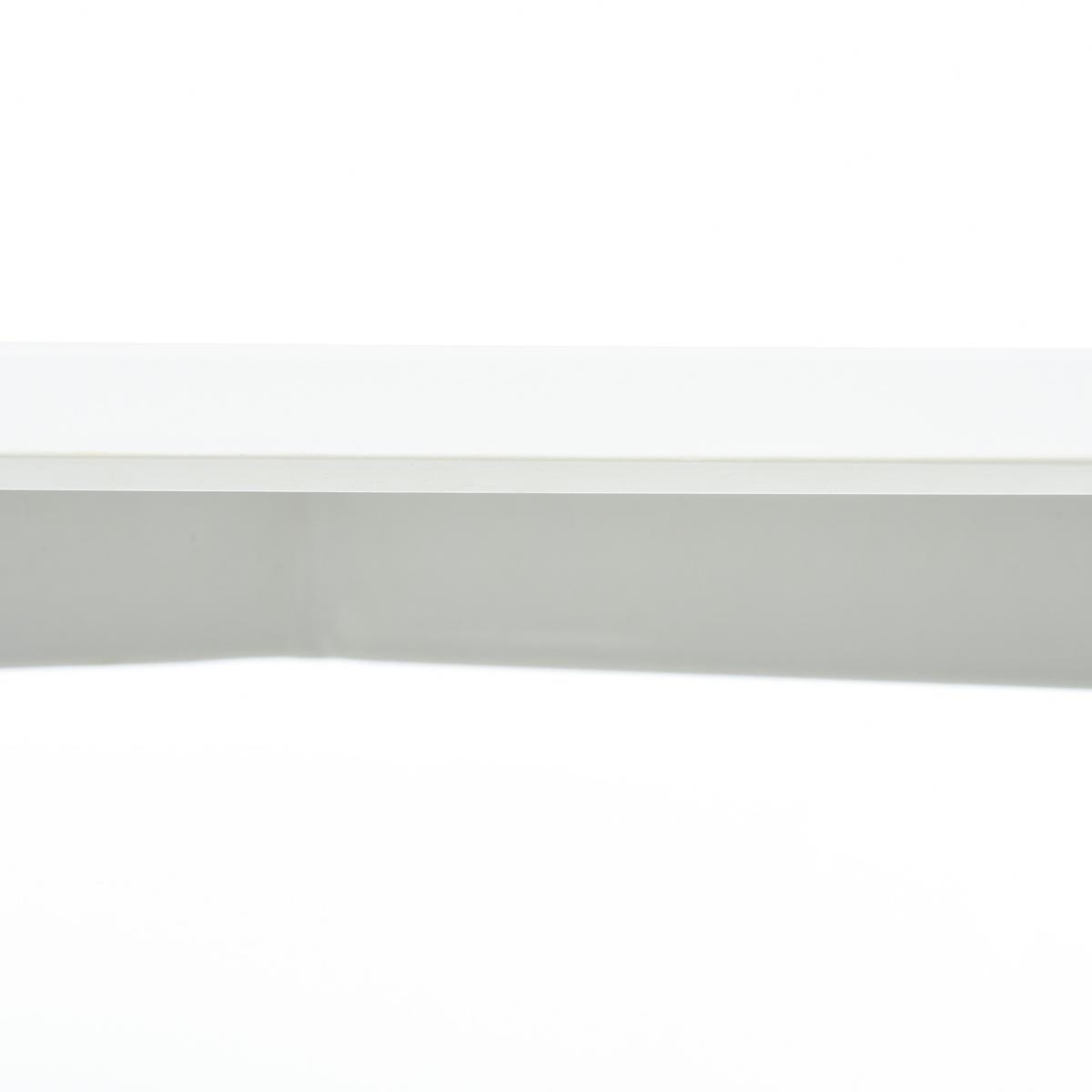 Scandinavian Style Dining Table with Wood Legs - White and Natural – image 7
