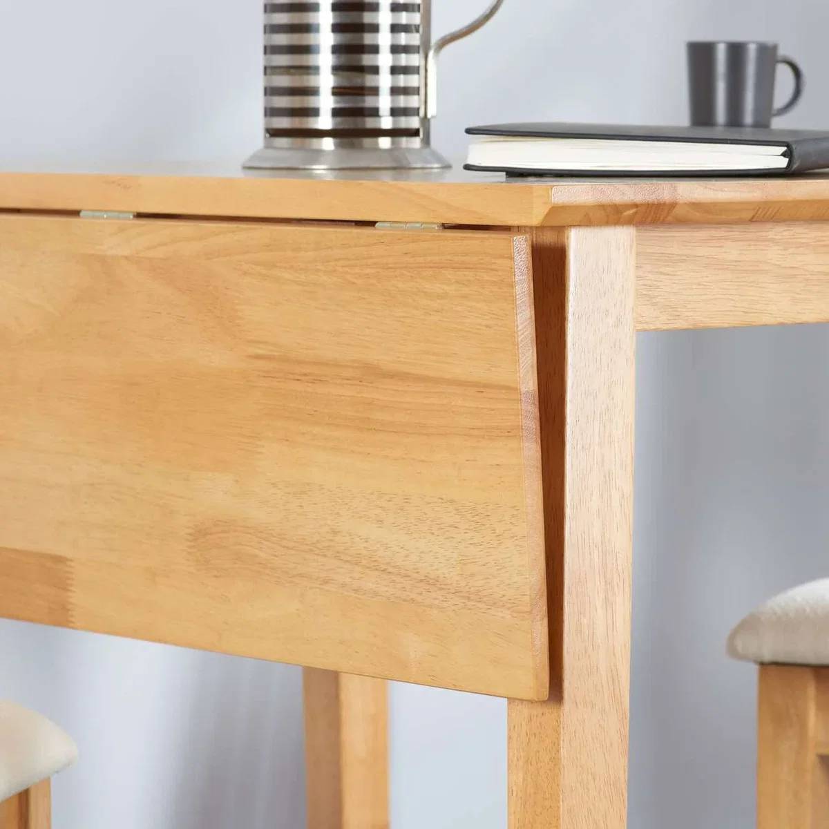 Drop Leaf Table Oak Effect Small Compact small folding - Oak – image 2