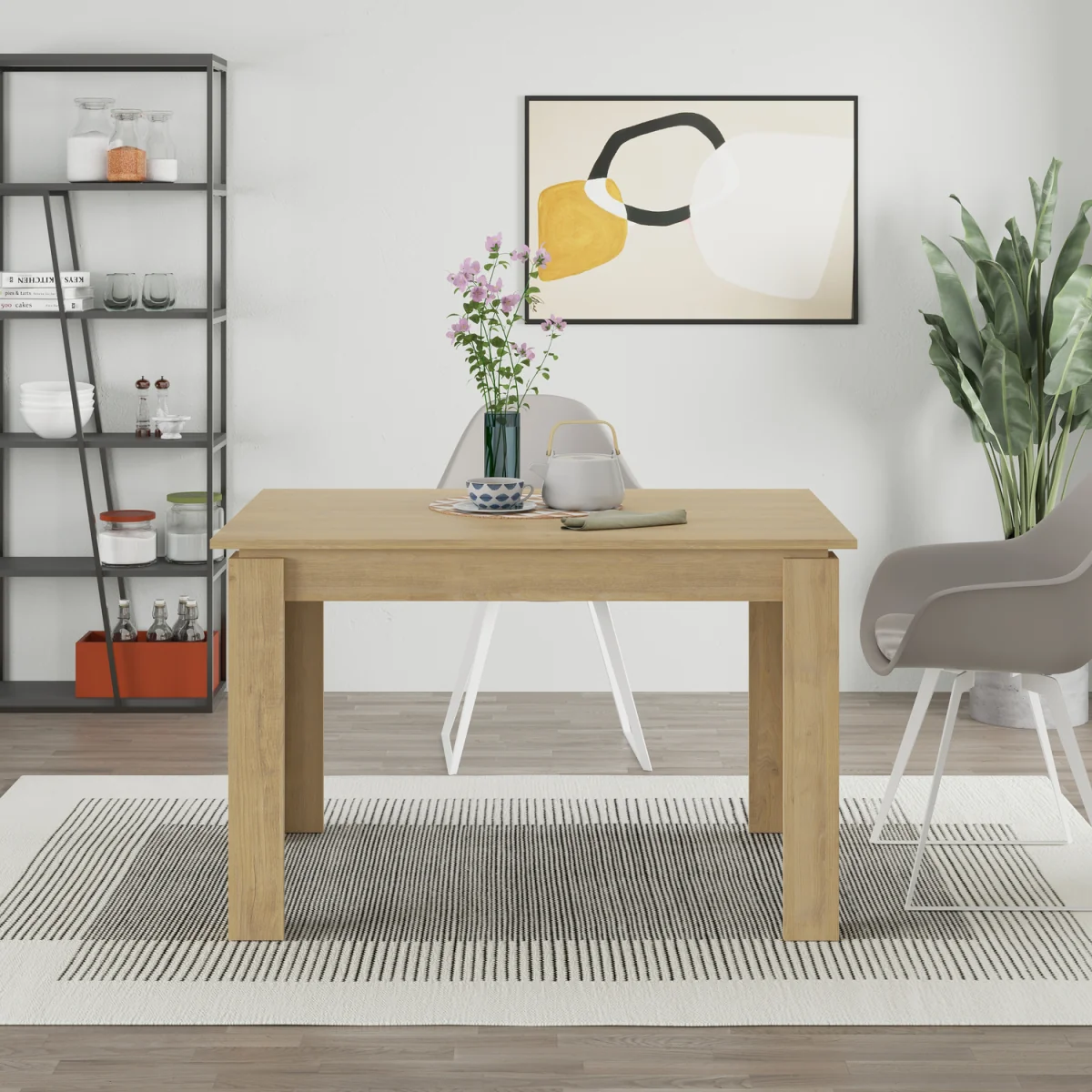 Decortie Tolmen Extending Dining Table - Oak – image 3
