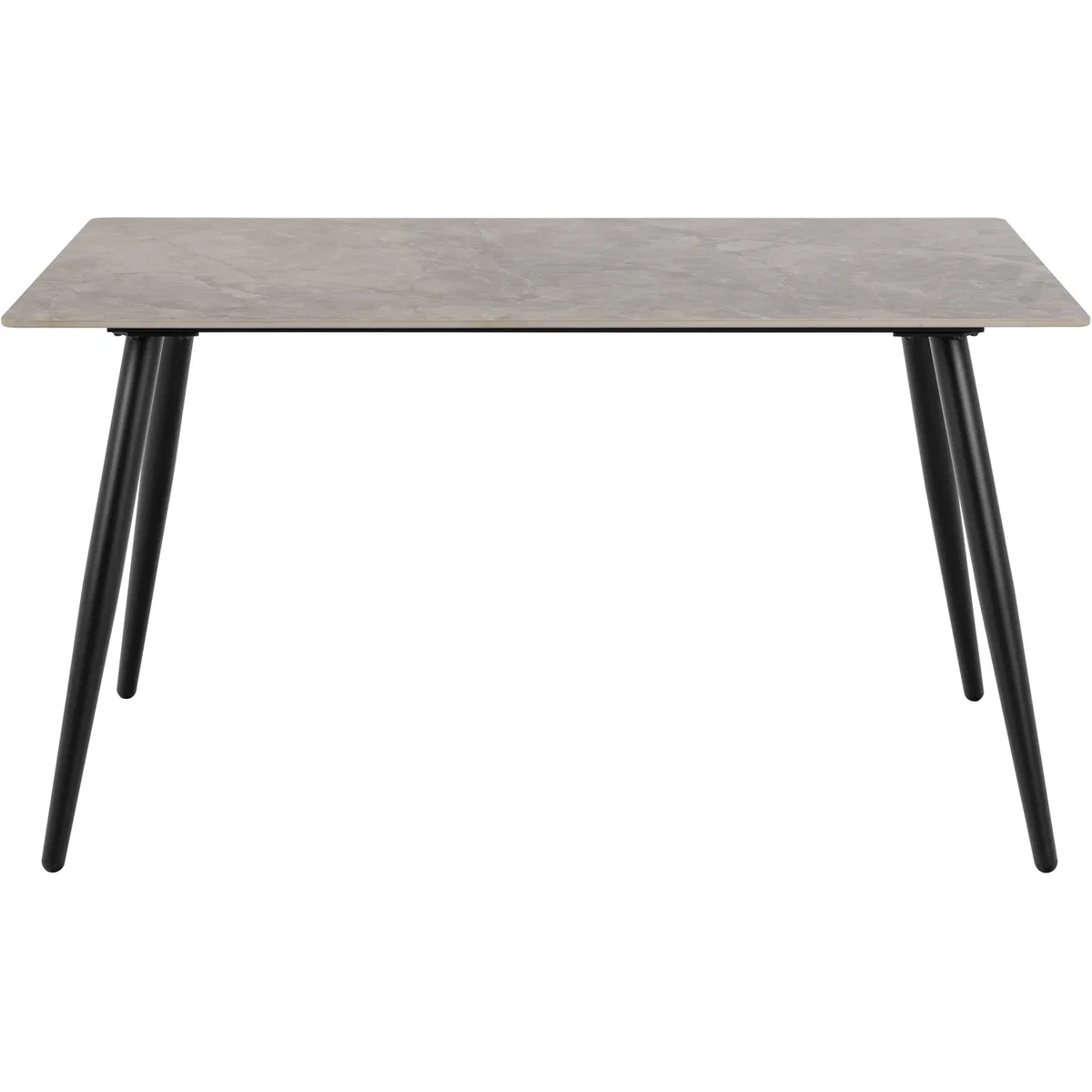 Wicklow Rectangular Dining Table in Grey/Black 140x80cm - Grey & Black – image 2