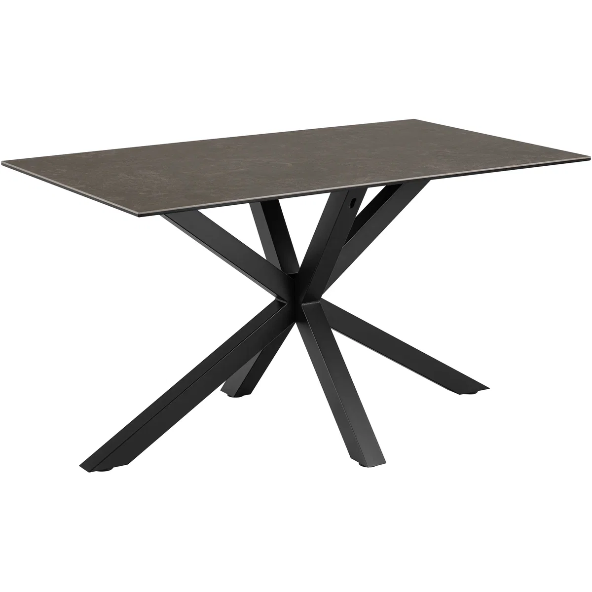 Heaven Dining Table with Ceramic Black Top 135cm - Black – image 3