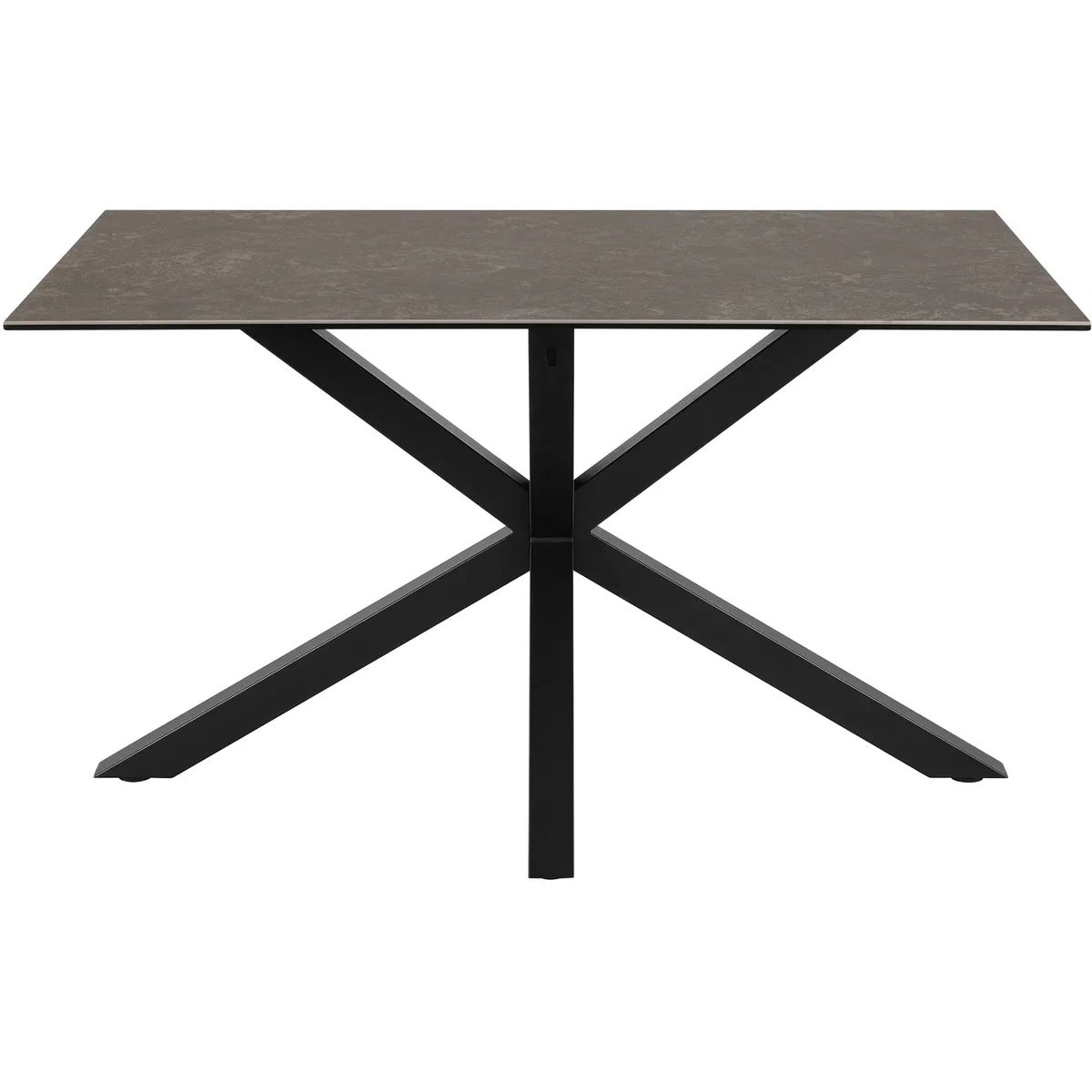 Heaven Dining Table with Ceramic Black Top 135cm - Black – image 4