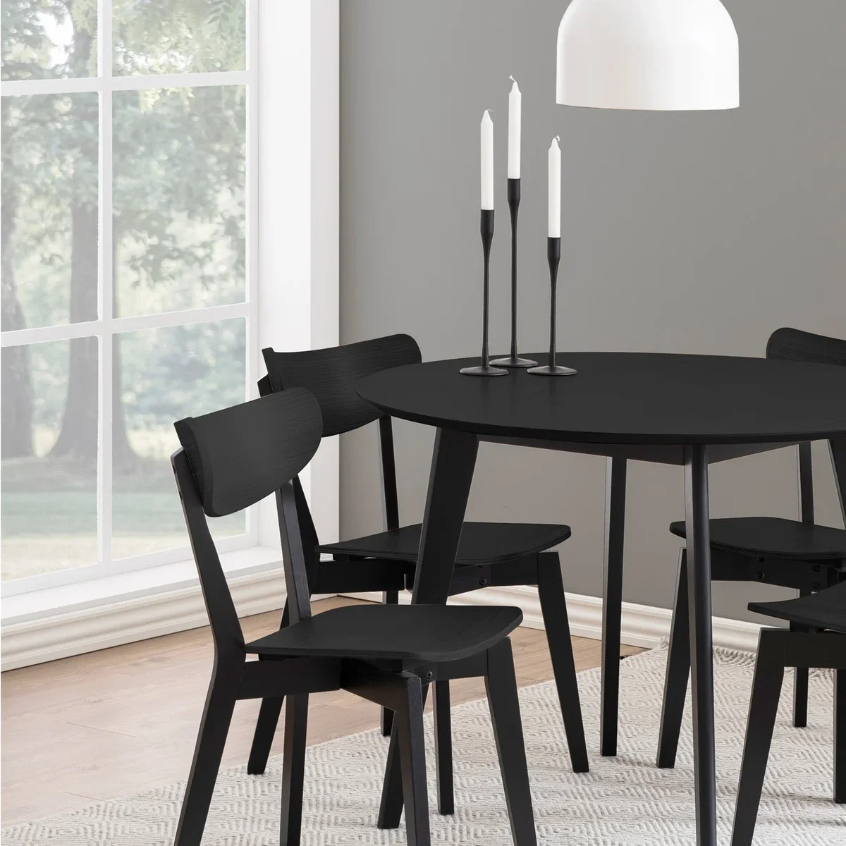 Furniture To Go Roxby Round Dining Table C - Black – image 6