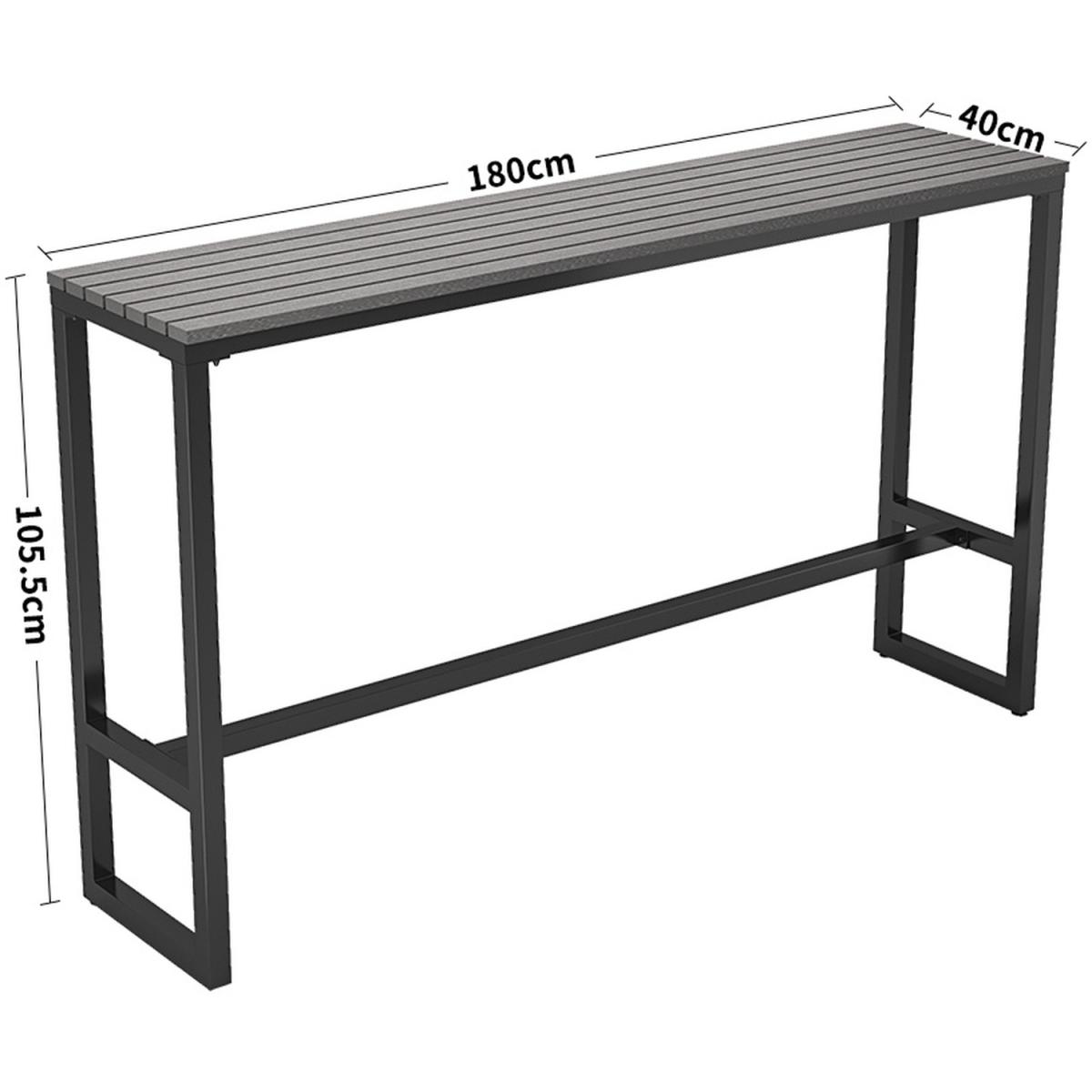 Modern Bar Table and Stools Set - Grey / 120cm – image 10
