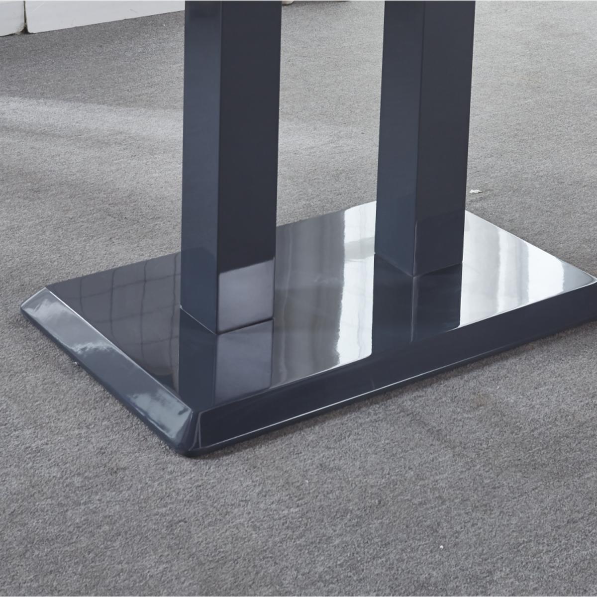 Rocco MDF Gloss Dining Table - Grey – image 3