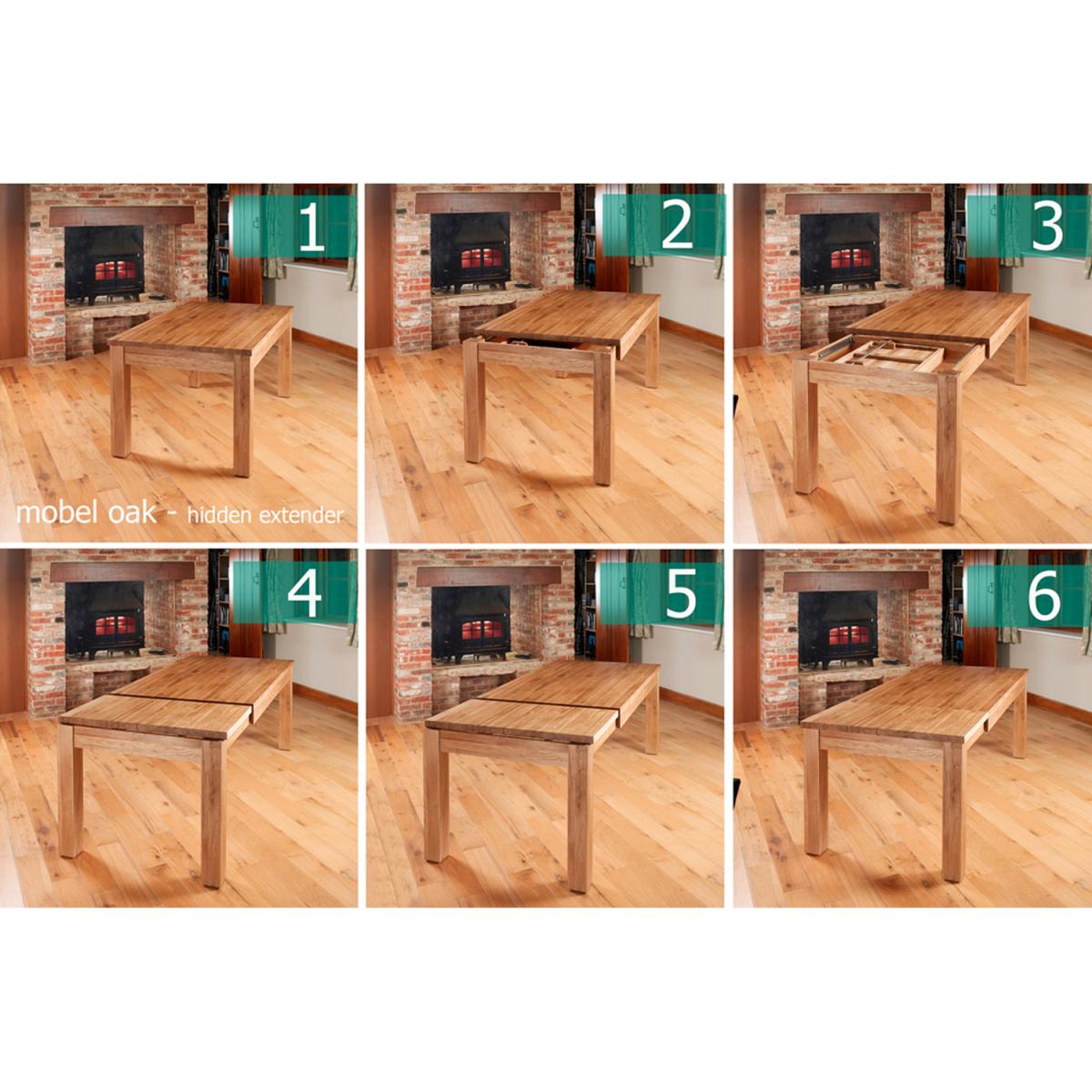 Mobel Hidden Extending Oak Dining Table (Seats 4-8) - Light Oak – image 3