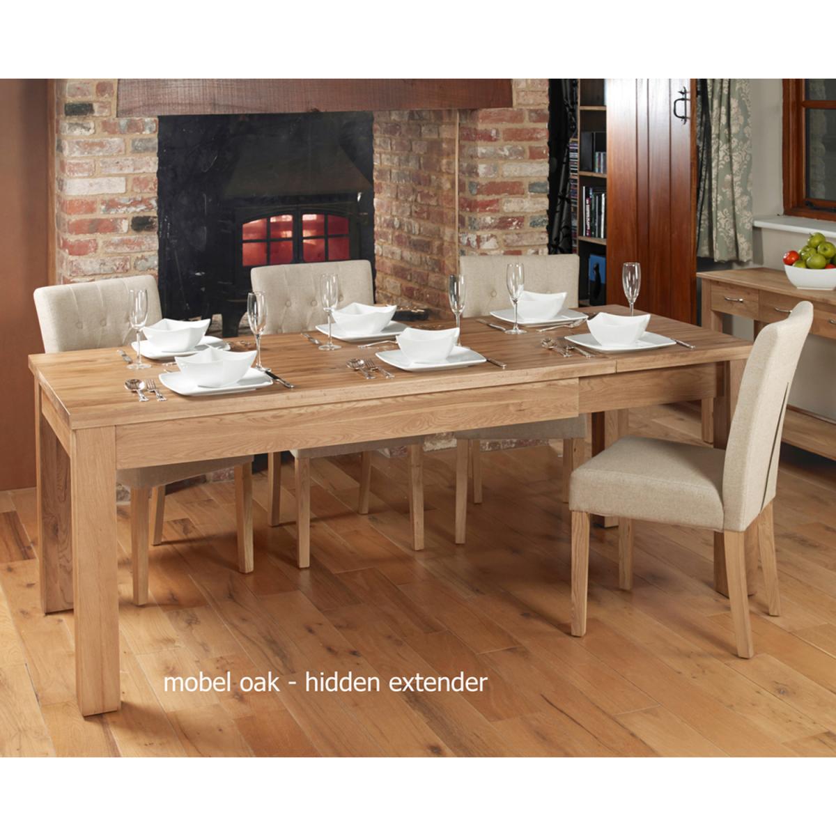Mobel Hidden Extending Oak Dining Table (Seats 4-8) - Light Oak – image 4