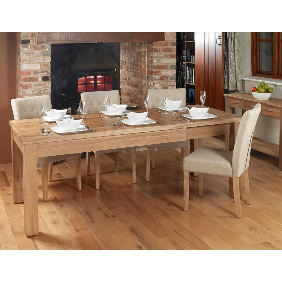 Mobel Hidden Extending Oak Dining Table (Seats 4-8) - Light Oak – image 8