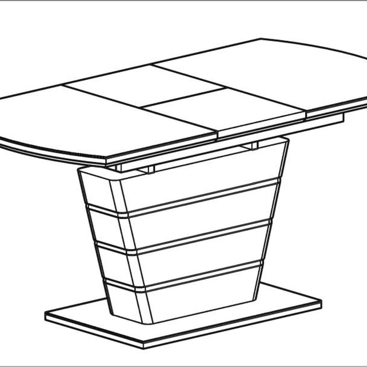 Extendable Dinning Table  - White – image 3