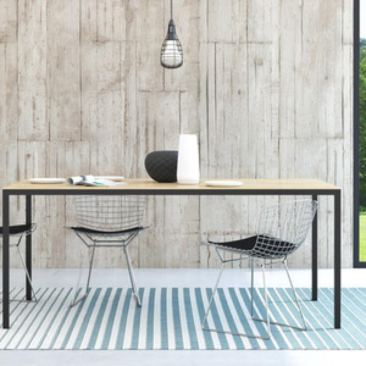 Universal Family Dining 180CM Table - White Black – image 5