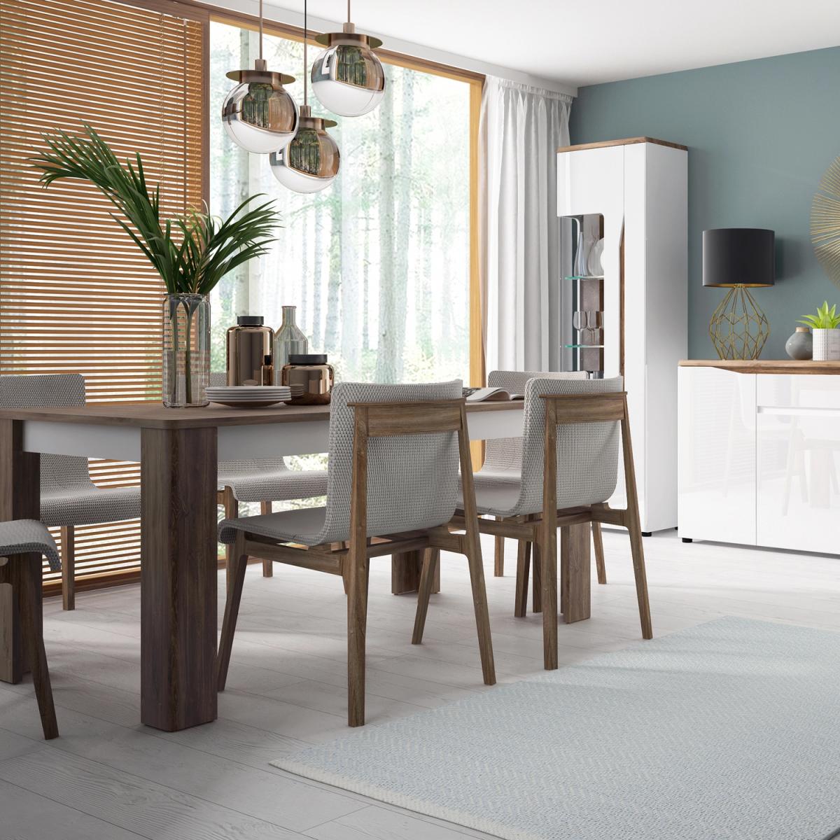 Jonas & James Louisiana Extending Dining Table - Alpine White and Oak – image 3