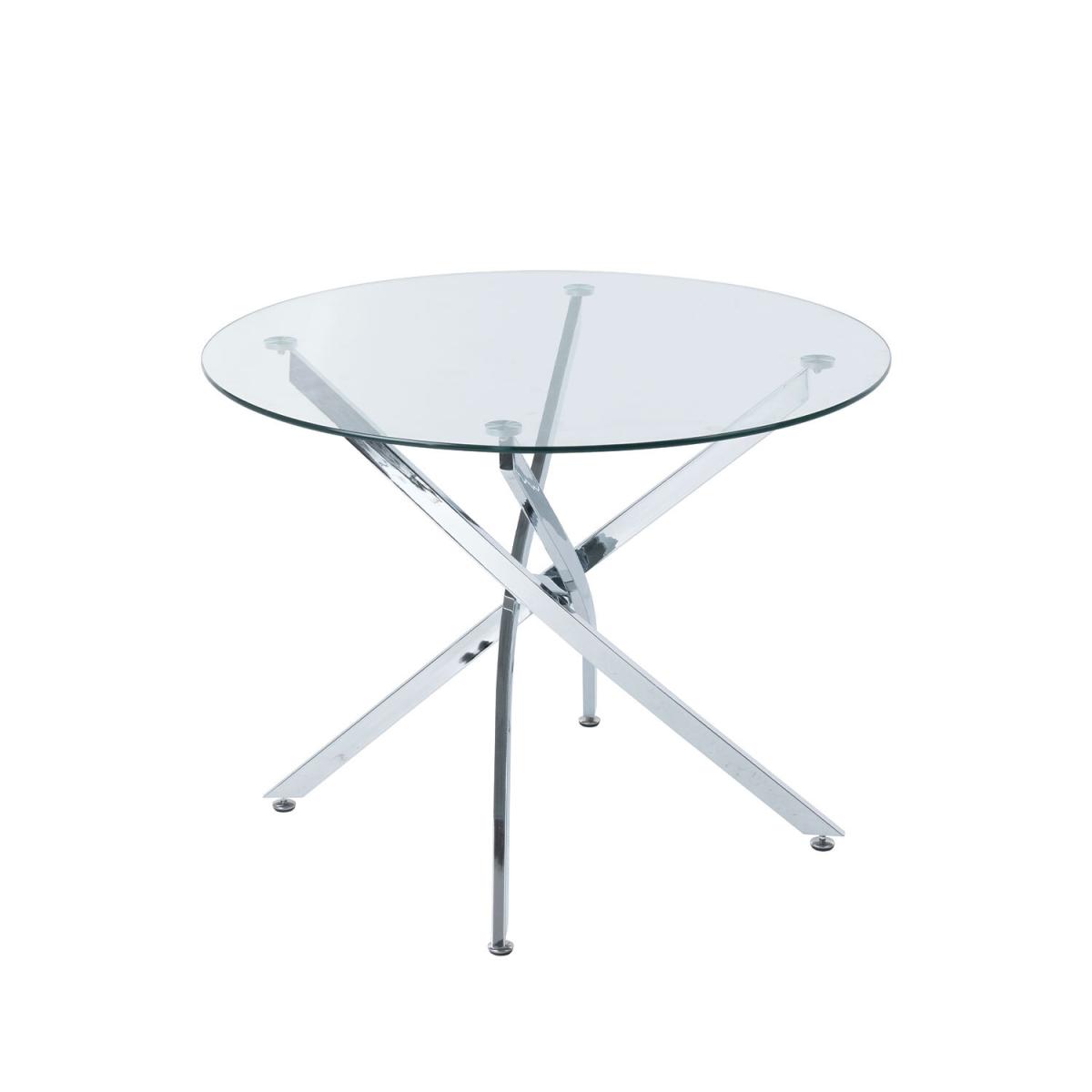 Alexis Chrome Round Dining Table – image 4