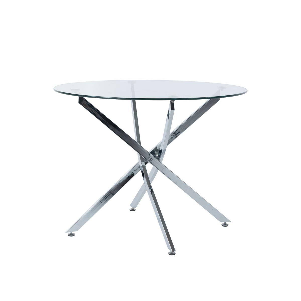 Alexis Chrome Round Dining Table – image 5