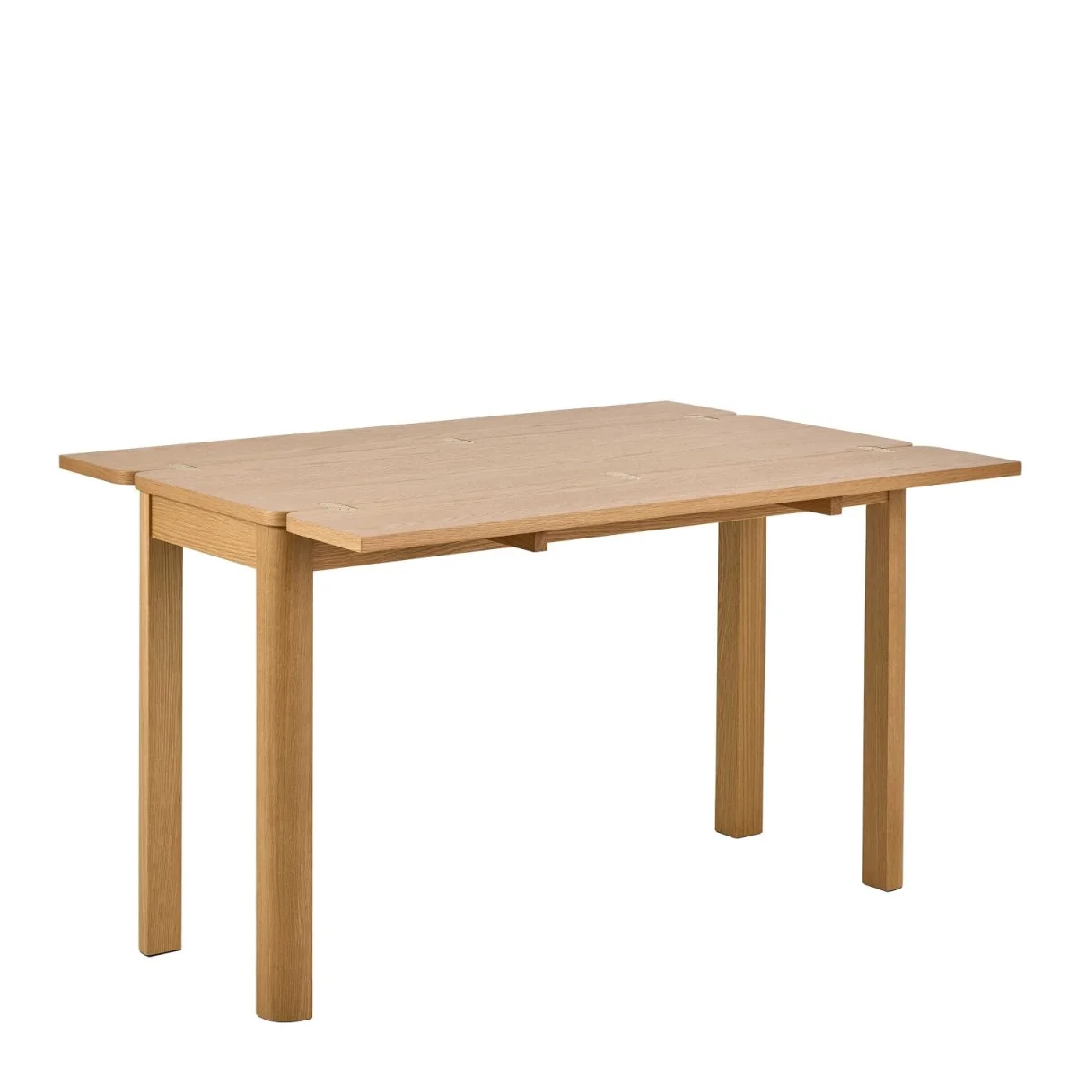 Dresden Extendable Veneer Dining Table with Hidden Leaves - Brown – image 4