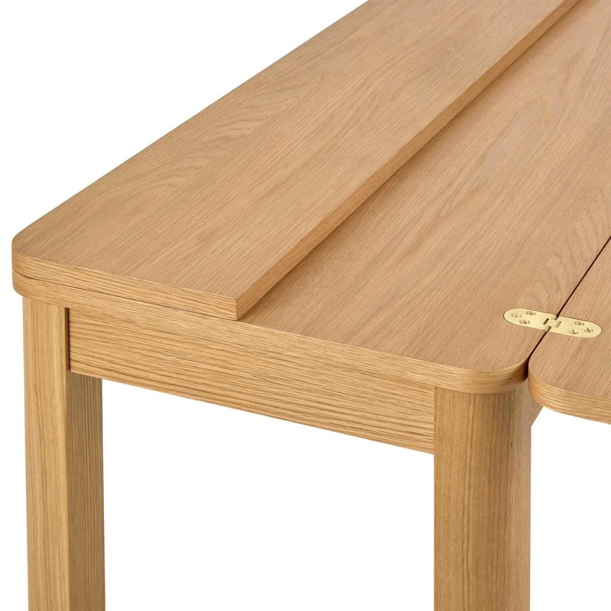 Dresden Extendable Veneer Dining Table with Hidden Leaves - Brown – image 5