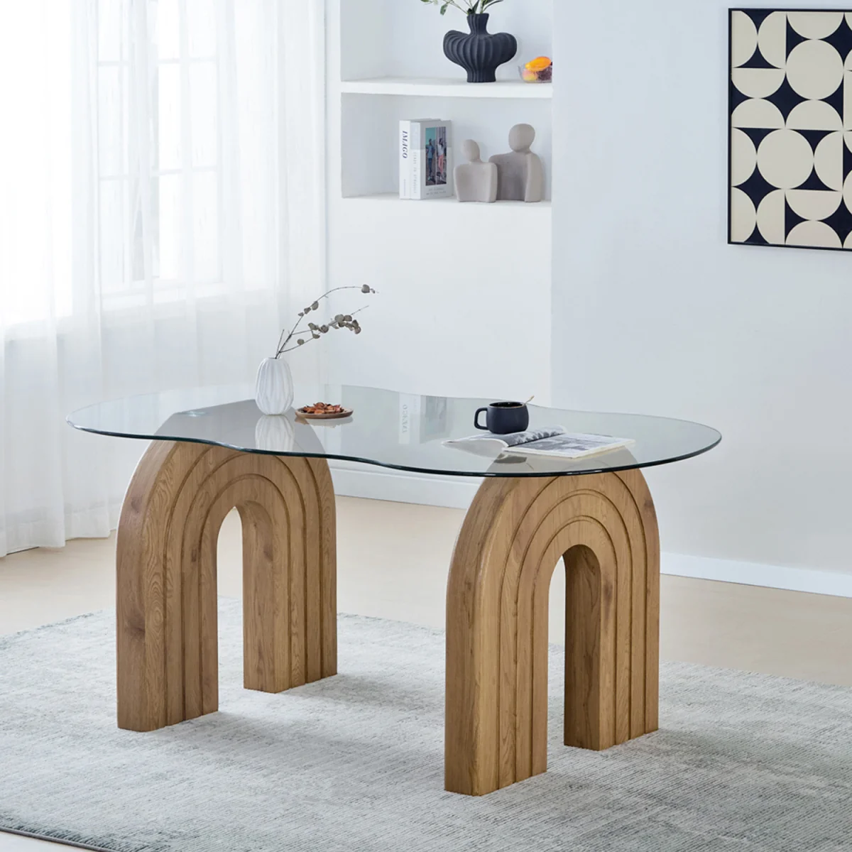 Salcombe Glass Dining Table – image 1