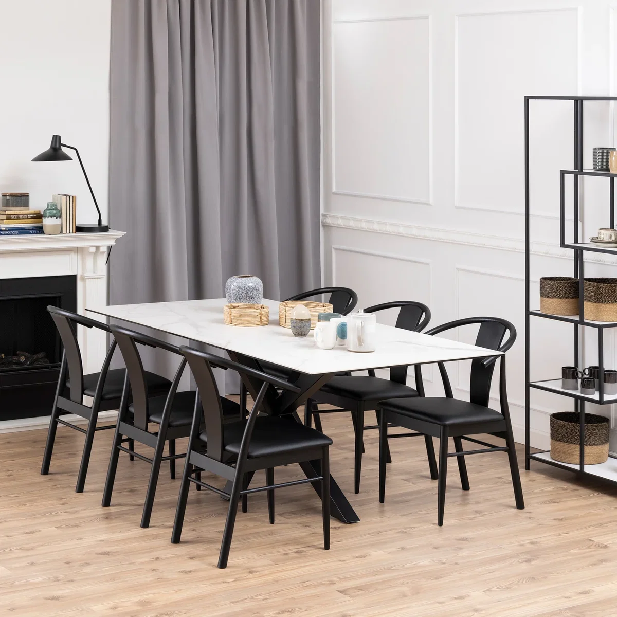 Heaven Dining Table with Ceramic White Top 200cm - White – image 4