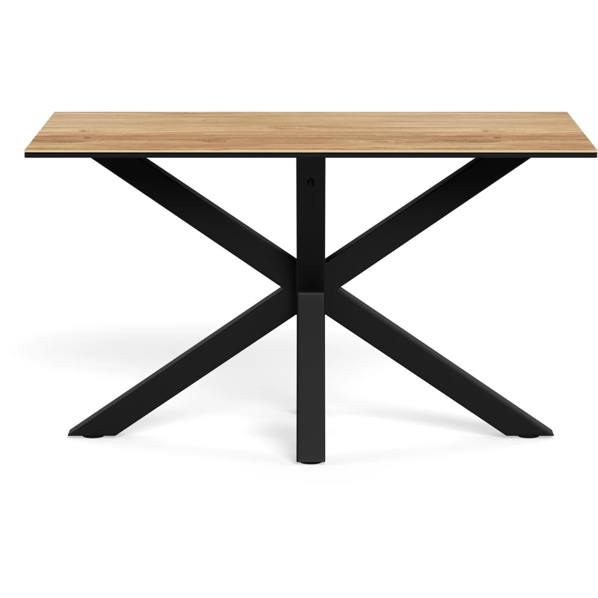 Heaven Dining Table with Wild Oak Ceramic Glass Top in Black 135x80cm - Wild Oak – image 3