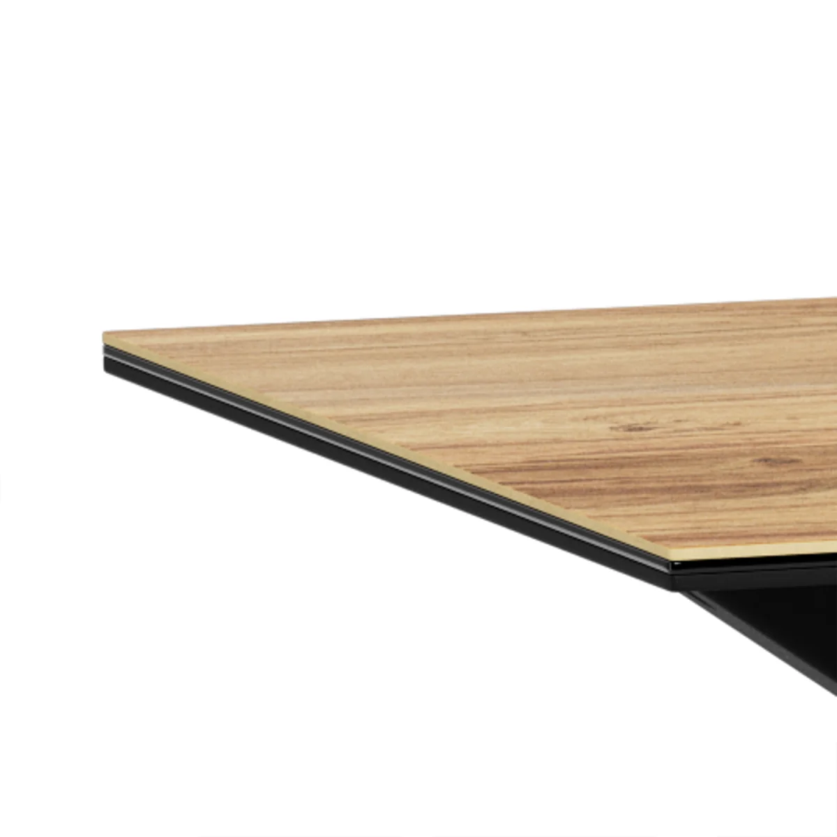 Heaven Dining Table with Wild Oak Ceramic Glass Top in Black 135x80cm - Wild Oak – image 6