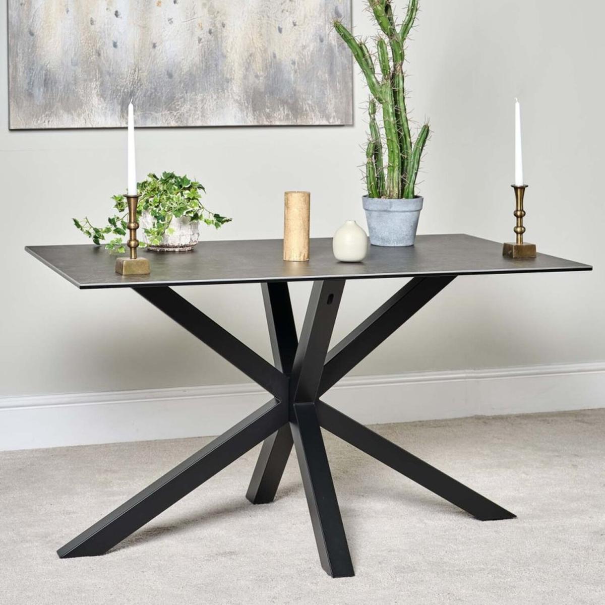 Eastcote 135cm Dining Table - Black – image 3