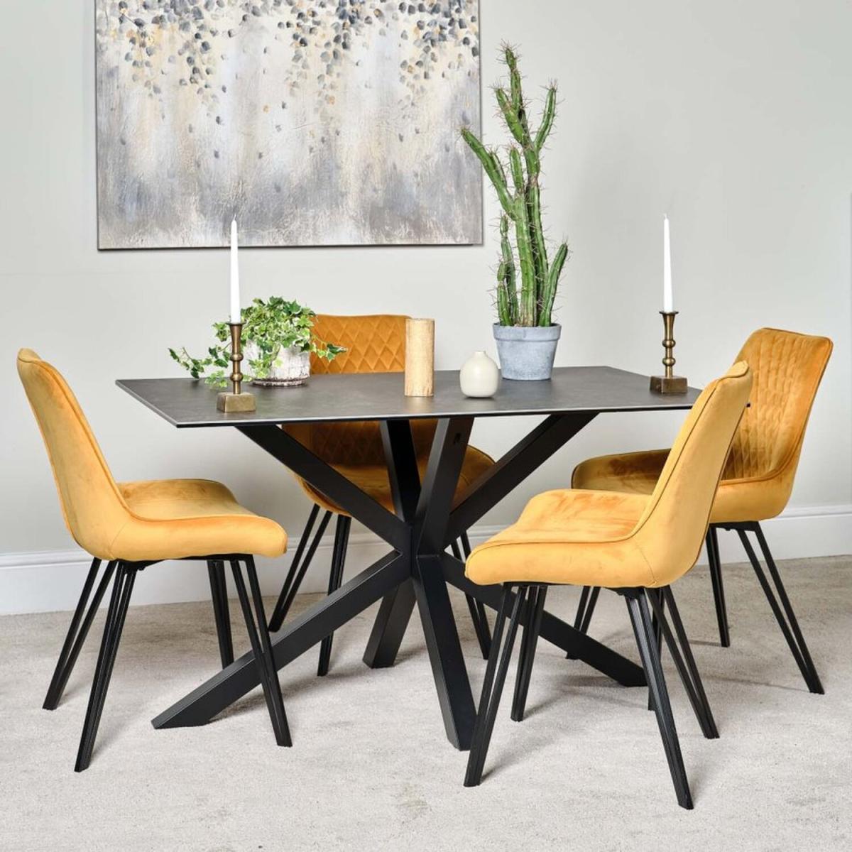 Eastcote 135cm Dining Table - Black – image 4